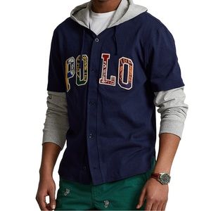 Polo Ralph Lauren Men's Logo Hooded Baseball Jersey